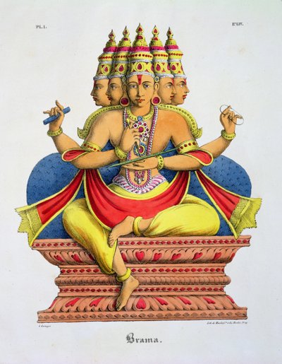 Brahma, engraved by de Marlet by A. Geringer